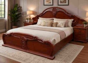 6x6 Feet Hard wooden bed