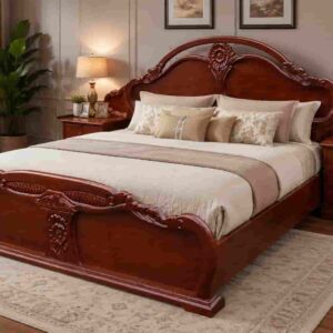 6x6 Feet Hard wooden bed