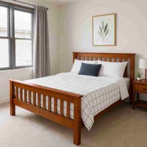 4X6 Affordable simple Wooden Bed