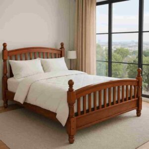 4X6 Affordable simple Wooden Bed