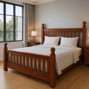 4X6 Affordable simple Wooden Bed