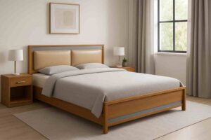 6X6 Platform Wooden Bed 3 6X6 Platform Wooden Bed