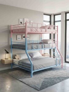 4x6 Metallic Triple Decker Bed 2 4x6 Metallic Triple Decker Bed