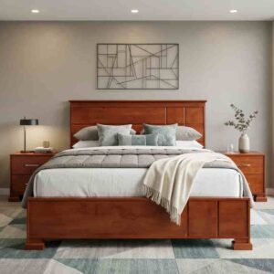 5x6 Simple Hard Wooden bed