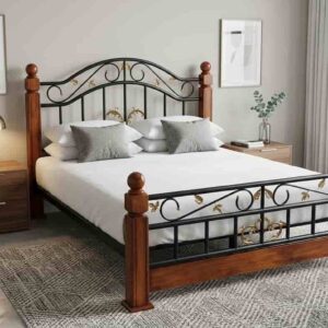 6x6 Wooden and Steel King Size Bed