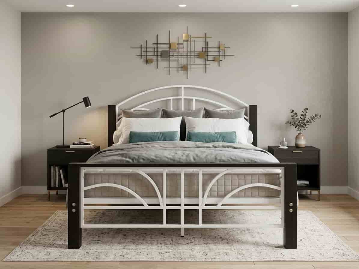 6x6 Wooden and Steel King Size Bed 6x6 Wooden and Steel King Size Bed
