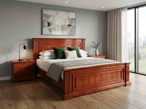 5x6 Simple Hard Wooden bed