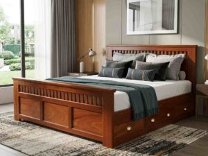 5X6 Hardwoood Storage Bed