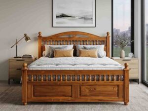 5x6 Simple Hard Wooden bed