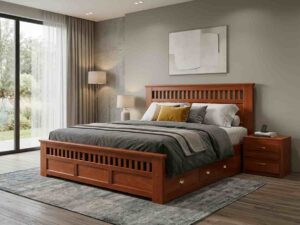 5X6 Hardwoood Storage Bed
