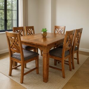 Modern 6 Seater Hardwood dining Table 4 Modern 6 Seater Hardwood Dining Table