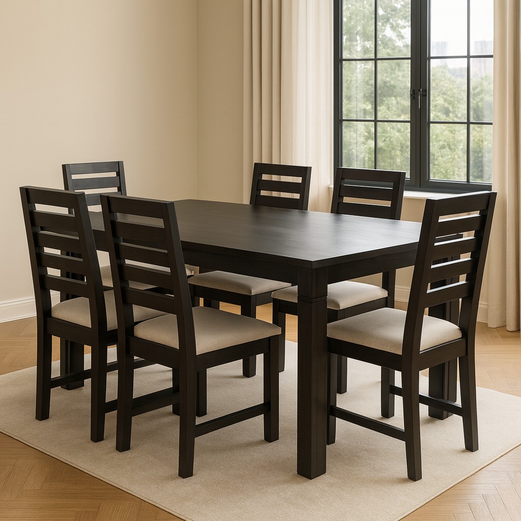 Modern 6 Seater Hardwood Dining Table Modern 6 Seater Hardwood Dining Table