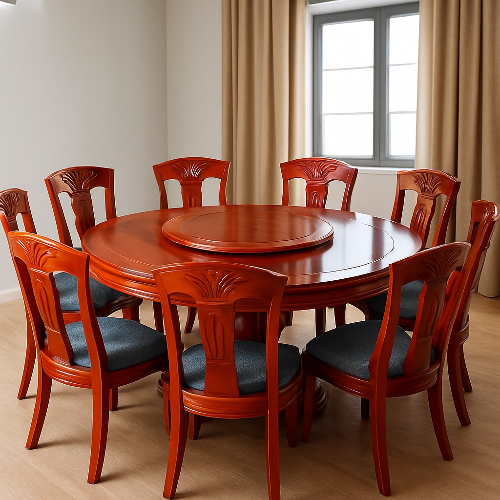 Modern 8 Seater Round Hardwood dining Table Modern 8 Seater Round Hardwood dining Table