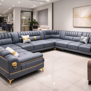 12 Seater U-Shaped Wide sofaset