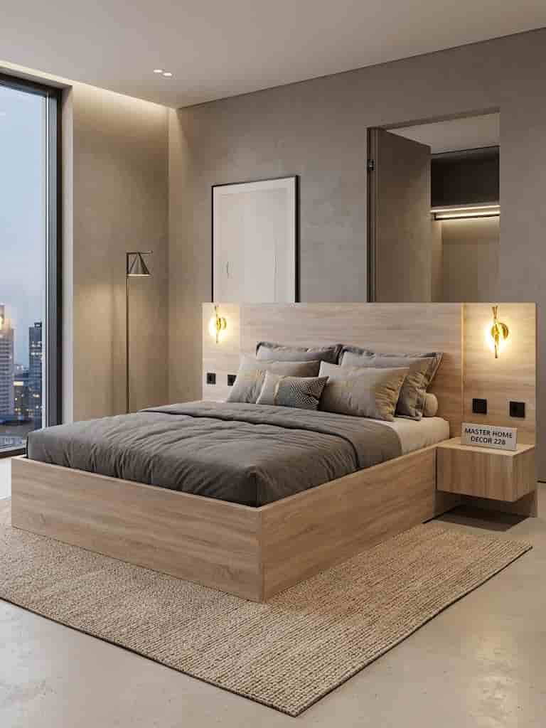 6X6 Platform Wooden Bed 6X6 Platform Wooden Bed