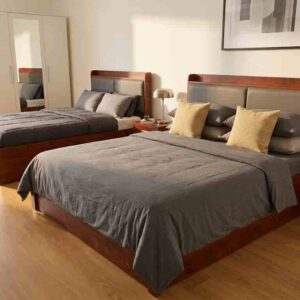 6X6 Platform Wooden Bed