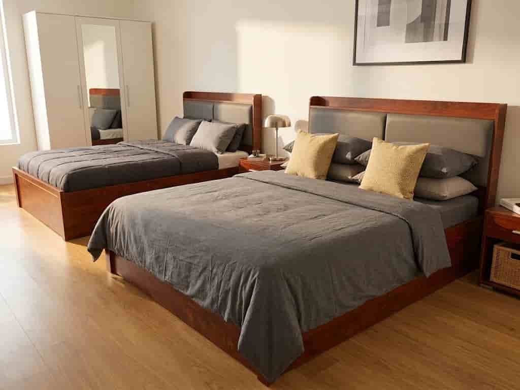 6X6 Platform Wooden Bed 6X6 Platform Wooden Bed