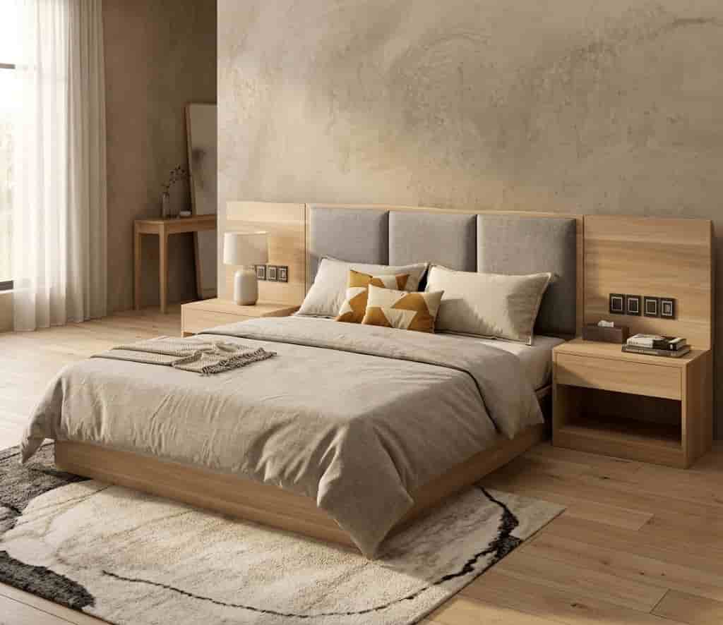 6X6 Platform Wooden Bed 6X6 Platform Wooden Bed